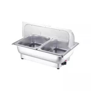반찬 보온기 뷔페 일체형 합천 중탕 음식 중탕기 온열기 두꺼운 이중칸 깊이 13.5l 손잡이 뚜껑127789