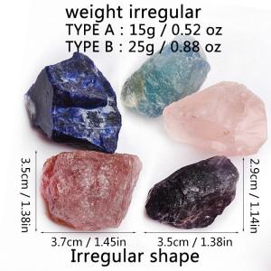 손으로 엄선한 천연 원석 | 불규칙하고 염색되지 않은 고품질 표본 홈 데코 및 지질학 컬렉션용