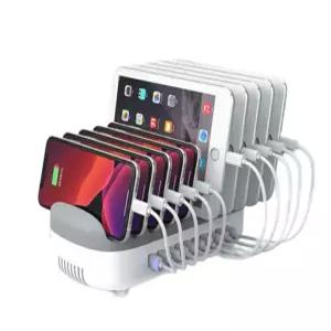 멀티충전기 핸드폰거치대 업소용 다포트 동시충전 카페 사무실 스마트폰 고속
