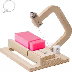 비누 만들기용 나무 커터 조절 가능한 와이어 수제 홈메이드 양초 소프트 치즈 및 기타 공예 프로젝트의