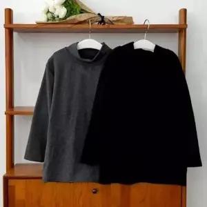 주니어티셔츠 무지 반폴라 주니어 유치원 초등학생 티셔츠