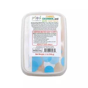 원시 요소 당근 오이 알로에 비누 베이스 제작 및 제조를 위한 보습용 글리세린 쉽게 자를 수 있는 2파운드