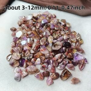 3-12mm 슈퍼 7 크리스탈 칩, 일곱 가지 광물이 하나로 된 텀블드 세븐 멜로디 칩
