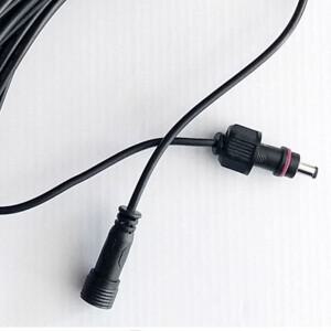 검은색 태양광 연장 케이블 이중 구멍 구리선 패널 유연하고 내구성이 뛰어난 실외 조명