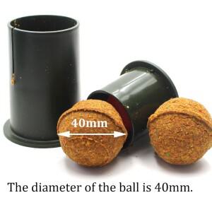 1pc 잉어 낚시 미끼 공 제조기 피더 Boilies 도구 40mm Groundbait 물고기 태클 액세서리 만들기