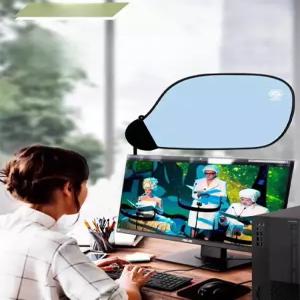 사무실 햇빛가리개 컴퓨터 가림막 캐노피 책상 실내 차양