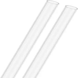 M미터XITY 2팩 투명 경질 아크릴 파이프 5mm 0.2 ID x 수냉 시스템용 OD 플라스틱 원형 튜브