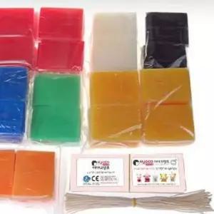 오색 단체용 재료 200장 양초 점토 만들기 어린이 미술학원재료