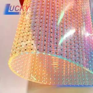 헤드업디스플레이 HUD 슈퍼 슬림 투명 접착 필름 창 LED 디스플레이 P6 P8 크리스탈 유리 P10 스크린