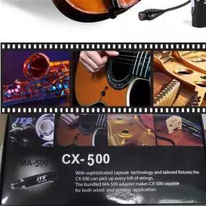 바이올린마이크 현악기 JTS 미니어처 콘덴서 마이크 케이블 바이올린 기타 CX-500 MA-500