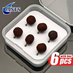 ANFS 6개 버그 연어알 플라이 세트-물고기 유충 낚시 루어 (무지개 송어, 연어, 그레이링, 퍼치용), 이상