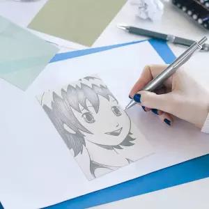 트레싱지 트레이싱지 15X10Cm 미술 공예 스케치용 컬러 트레이싱 페이퍼 반투명 시트 인쇄용 복사지 서예