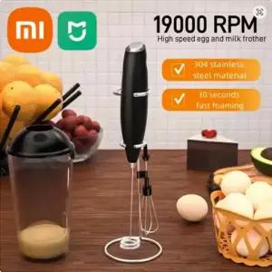 미니거품기 Xiaomi 전기 우유 Frother 핸드 계란 비터 거품기 커피 메이커 블렌더 믹서 미니 휴대용 주방