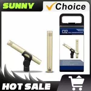 색소폰핀마이크 C02 세트 콘덴서 소형 서스펜션 펜슬 충격 방지 클립 마이크 피아노 녹음 c02 악기