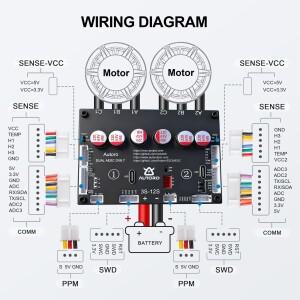 오토로 듀얼 ESC V6.7 BLDC FOC 모터 속도 컨트롤러 12S 100A 스파클리스 V6 DIY 전동 스케이트보드 스쿠