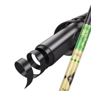 바닷물 민물 배스 송어 여행 낚시 휴대용 텔레스코픽 탄소 섬유 소형 짧은 바다