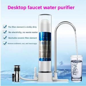 새로운 2세대 정수기, 가정용 데스크탑 투명 직수형 수돗물 필터