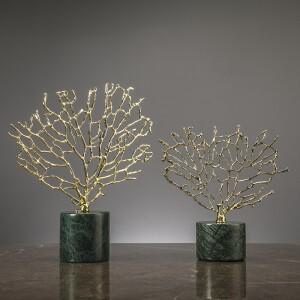 창의적인 돈나무, 고급스러운 장식품, 대리석, 북유럽 스타일의 심플한 홈 데코레이션