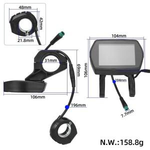 쿠고 G2 프로 전동 스쿠터 대시보드 LCD 디스플레이 디지털 계기판 5핀 방수 헤드 교체 부품