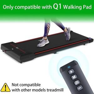 워킹 패드 Q1 트레드밀용 리모컨 32.8FT 범위 러닝 머신 교체용 블랙