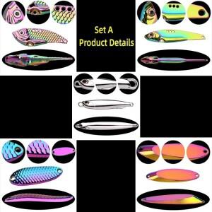 1/5 개/몫 Wobbler는 3g/10g/15g 금속 Vib 낚시 미끼 세트를 싱킹 하드 VIB 바다 인공 Pesca