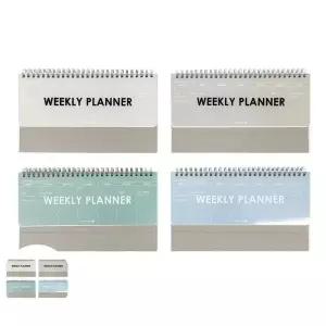 플래너 위클리 스케줄러 타임 계획표 먼슬리다이어리 투명 PP 주간