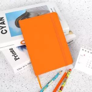 하드커버 밴드형 양장노트 B6 오렌지