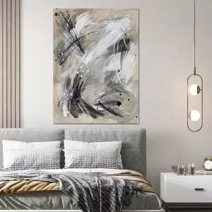 [트리빌리지]모노톤 인테리어액자 아트월 면에 무드를 더해주는 핸드메이드 유화