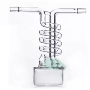 1PC 유리 콜드 트랩 화학 실험실 제품 튜브 직경 8mm 하부 베이스