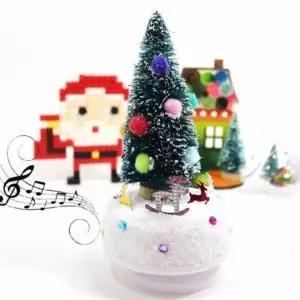 겨울 풍경 오르골 만들기 키트 1인 인테리어 조립 접시