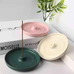 원형 인센스 스틱 홀더 향피우기 향꽂이 받침대 거치대