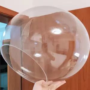 투명 커버 아크릴 볼 플라스틱 구형 원형 촬영용 장식 소품 디스플레이 이벤트 쇼케이스 용기