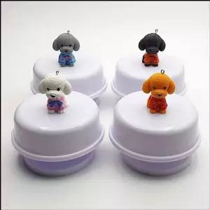 회전 오르골 강아지 색상소리 랜덤 1개 우드오르골 수동오르골