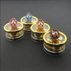 고급 원형 오르골 바구니강아지 색상랜덤 5곡중 선택1 우드오르골