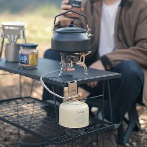 분할 스토브 가스 탱크 후크 두꺼운 스테인레스 스틸 변형 없음 휴대용 테이블 스토리지 연료 걸이 야외