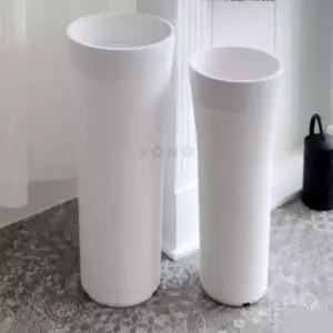 화분 플라스틱 대형 화이트 D30 D35 롱 화분