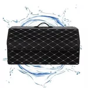 트렁크 수납함 차량용 세차 정리함 퀼팅 가죽 가방