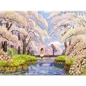 퍼즐 2000피스 빨강머리앤 벚꽃 약속 미니 조각