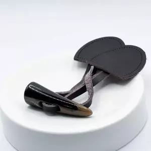 예쁜 토글단추 세트 떡볶이 단추 코트 나무 뿔 이쁜 외투 검정 우드