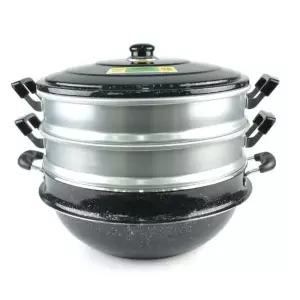 업소용 대용량 조리 3단 가마솥 찜기 33호 찜솥 해물찜냄비 대게찜통