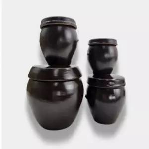 장독대 소금 단지 2호 전통 항아리 소형 저장용기