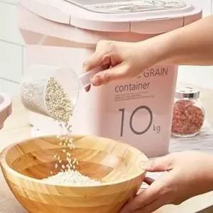 곡물 저장용 쌀 보관용기 밀폐 뚜껑 포함 반영구 습기차단 컨테이너