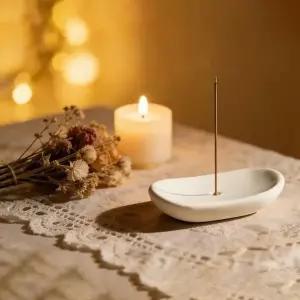 [셀러에이드]인센스 스틱 홀더 꽂이 향 받침대 향꽂이 도자기 트레이