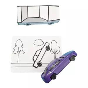 자동차 그림 카드 바꾸는 초보자 마술 도구 파티 트릭