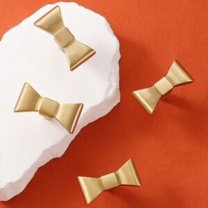 북유럽 스타일 황동 가구 손잡이, 예술적인 리본 모양 및 서랍장, 옷장, 화장대, 주방 캐비닛