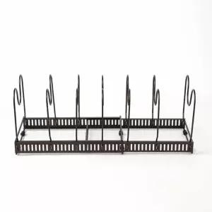 프라이팬 및 냄비 정리대 6칸 조리도구 정리함 주방 수납 거치대