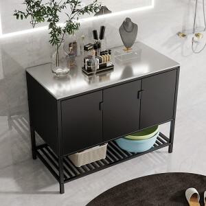 야외 주방 캐비닛 모듈식 스테인리스 스틸 바베큐 아일랜드 방수 보관 찬장 (파티오 정원 뒷마당 현대식