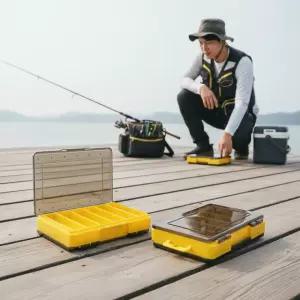 낚시 루어 양면 태클박스 12칸 2개 세트 에기 미노우 보관함 정리함