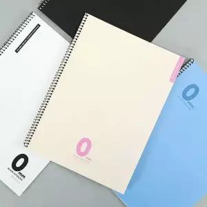 스프링 노트 세트 심플 디자인 0mm 1500 페이지 5권 번들 1묶음