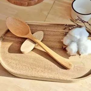 원목 숟가락 세트 주방 조리 도구 요거트 스푼 디너 서빙 수저